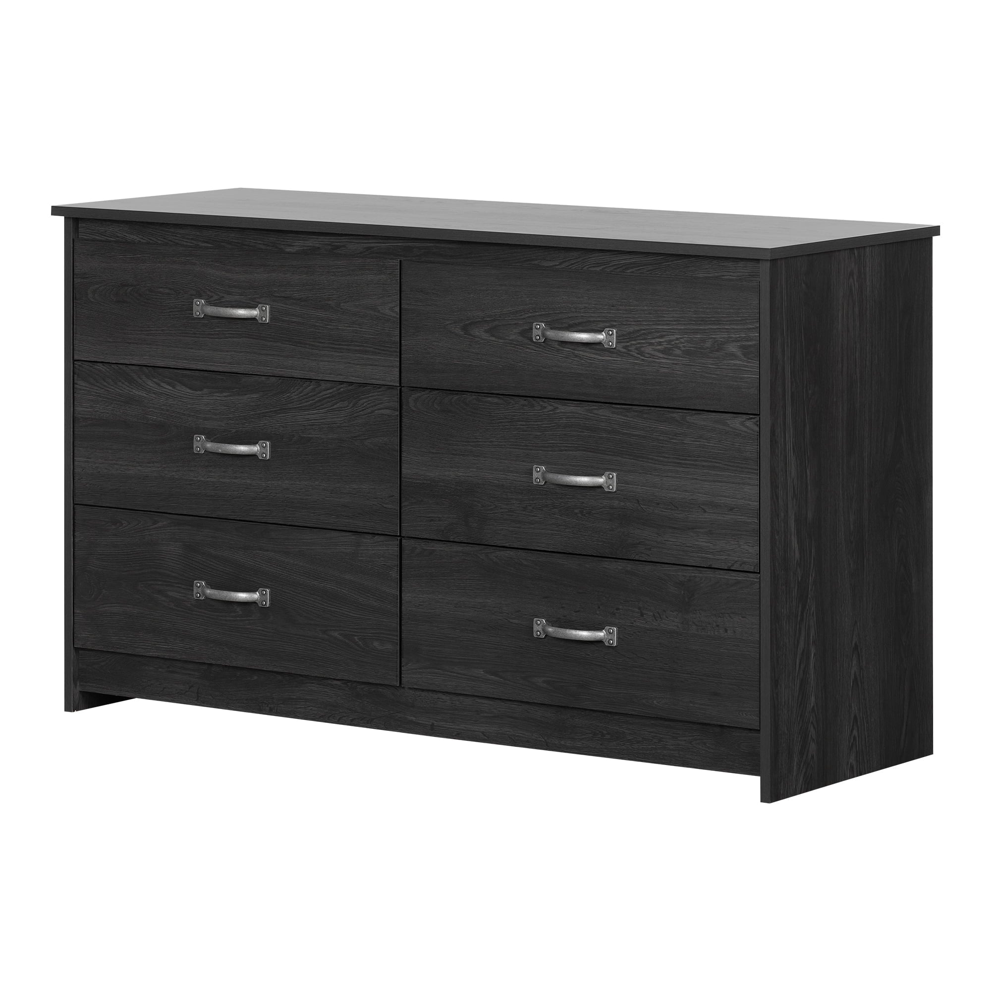 South Shore Tassio 6-Drawer Double Dresser, Gray Oak