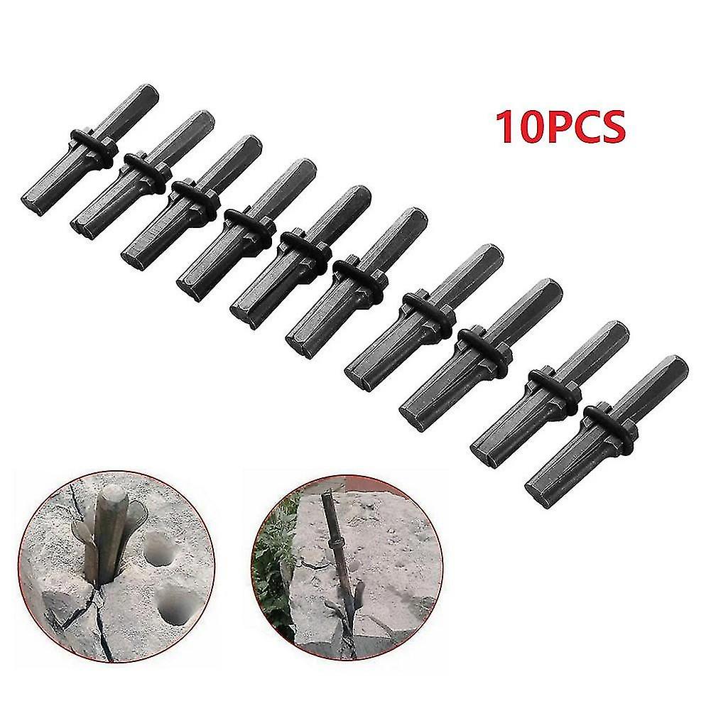 10 Set 5/8 Inch Plug Wedges And Feather Shims Concrete Rock Stone Splitter Hand Tools 16mm Hand Tool Sets