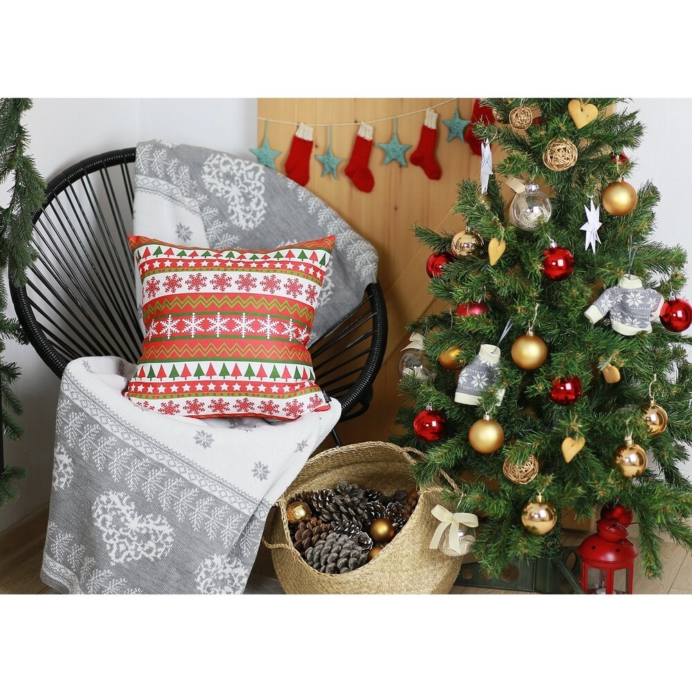 Snowflake Merry Christmas Throw Pillow Cover Christmas Gift 18\