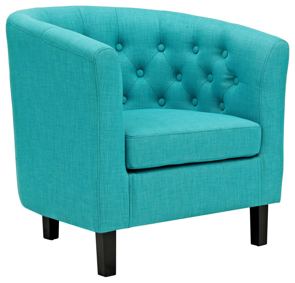 Zoey Pure Water Upholstered Fabric Armchair   Contemporary   Armchairs And Accent Chairs   by V.S.D Furniture  Houzz