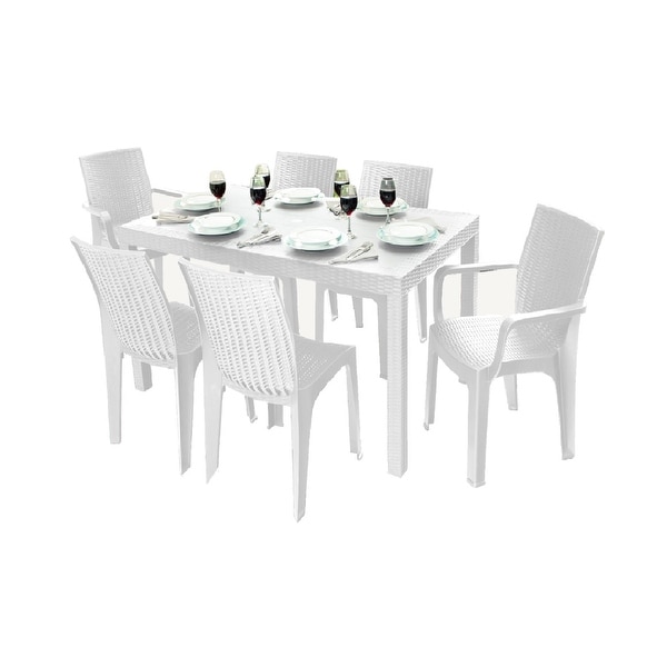 Inval Corsa 6Seat Dining Table and Chair Set.