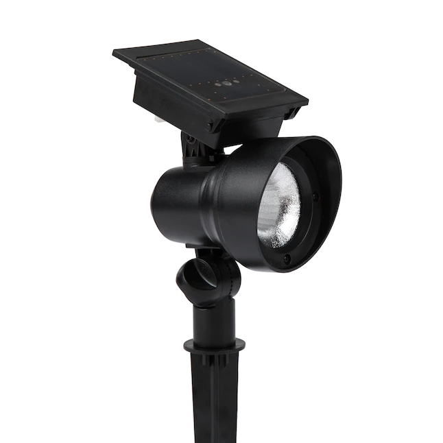 Portfolio 15-Lumen 0.5-Watt Black Solar Integrated LED Outdoor Path Light Kit (3500 K)