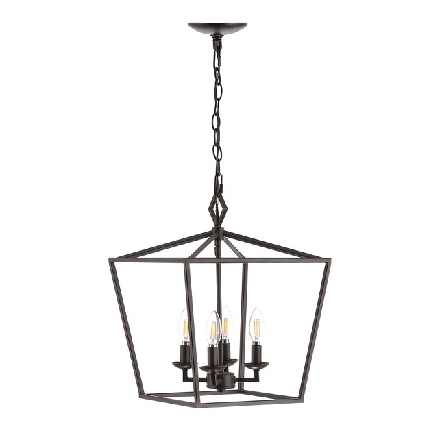 Rosalen 4 Light Pendant Oil Rubbed Bronze black Safavieh