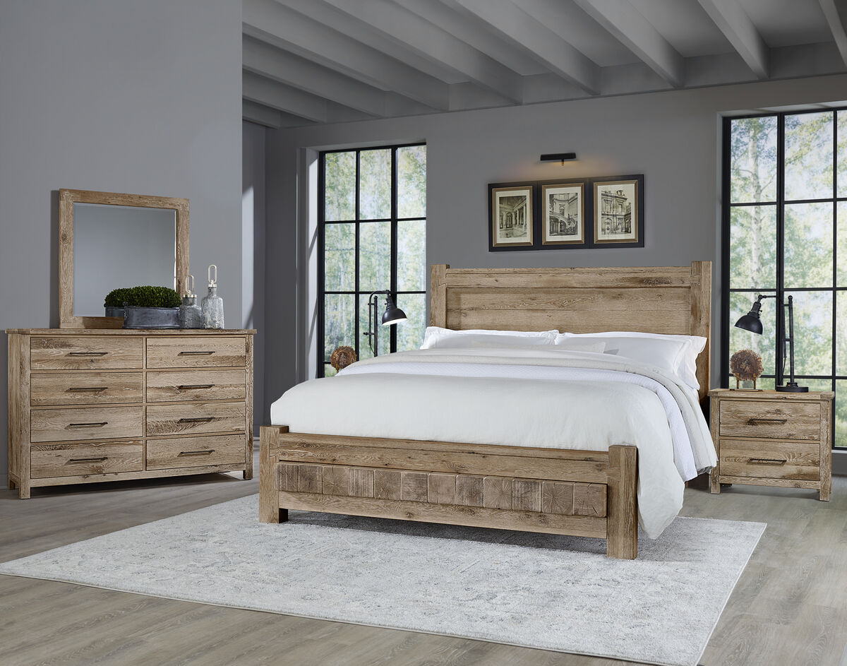 Dovetail Sunbleached King or Queen bed