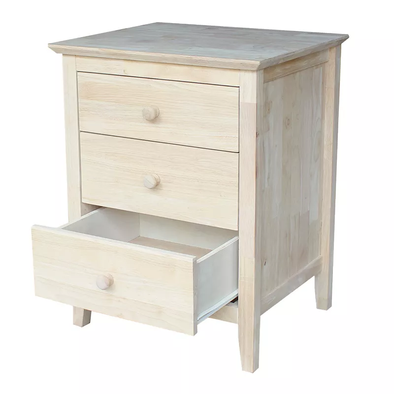 International Concepts 3-Drawer Nightstand