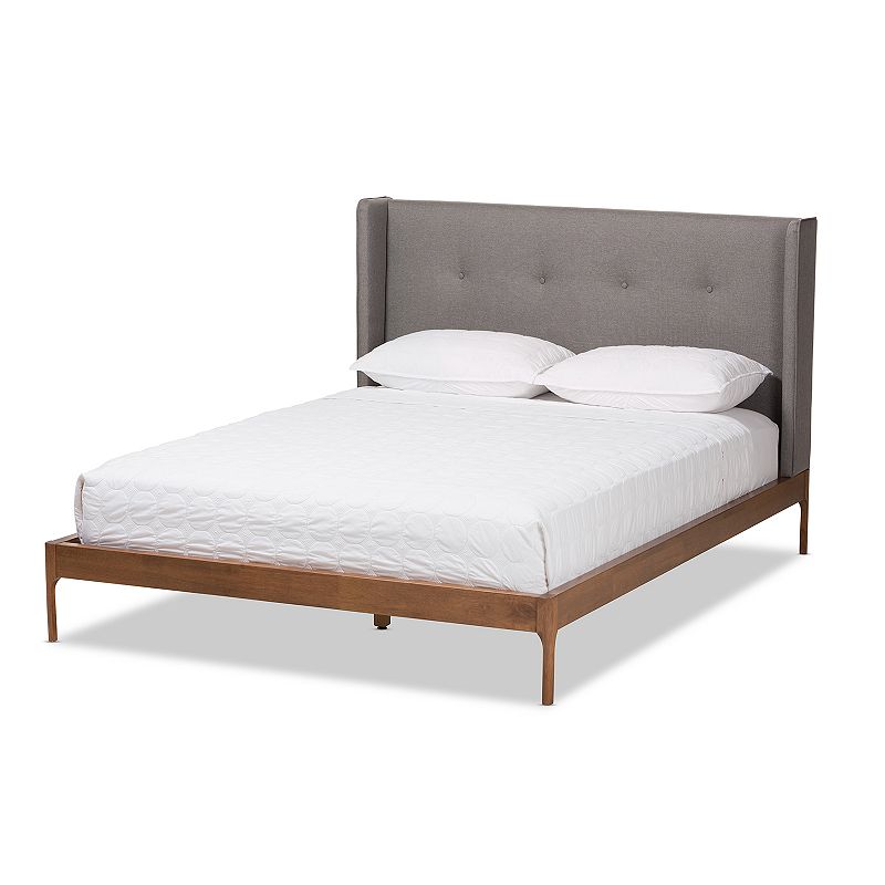 Baxton Studio Brooklyn Mid-Century Platform Bed