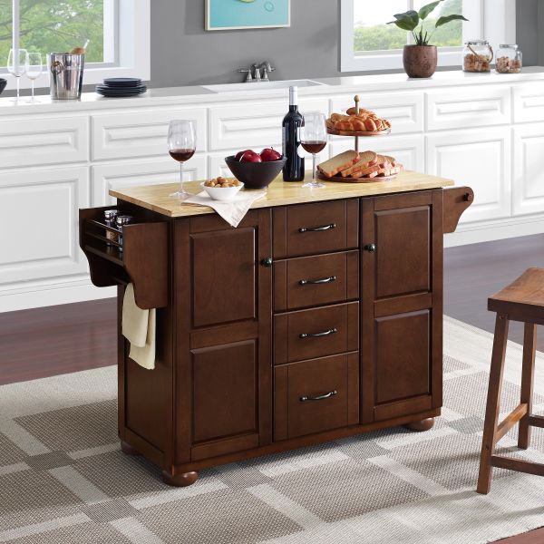 Eleanor Wood Top Kitchen Island