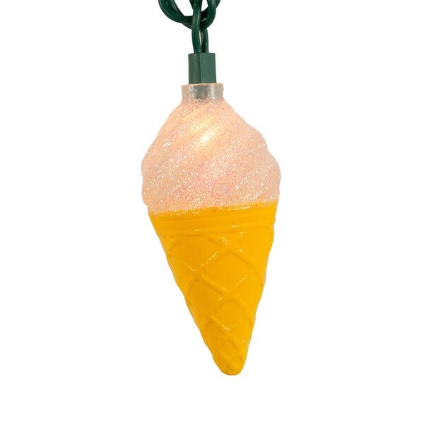 Kurt Adler UL 10Light Ice Cream Cone Light Set