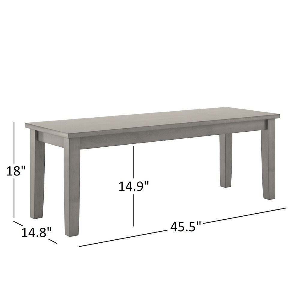 Wilmington II 60 Inch Rectangular Antique Grey Dining Set by iNSPIRE Q Classic