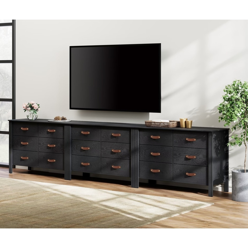 Dresser TV Stand with Drawer  Classic TV Console Table for Living Room