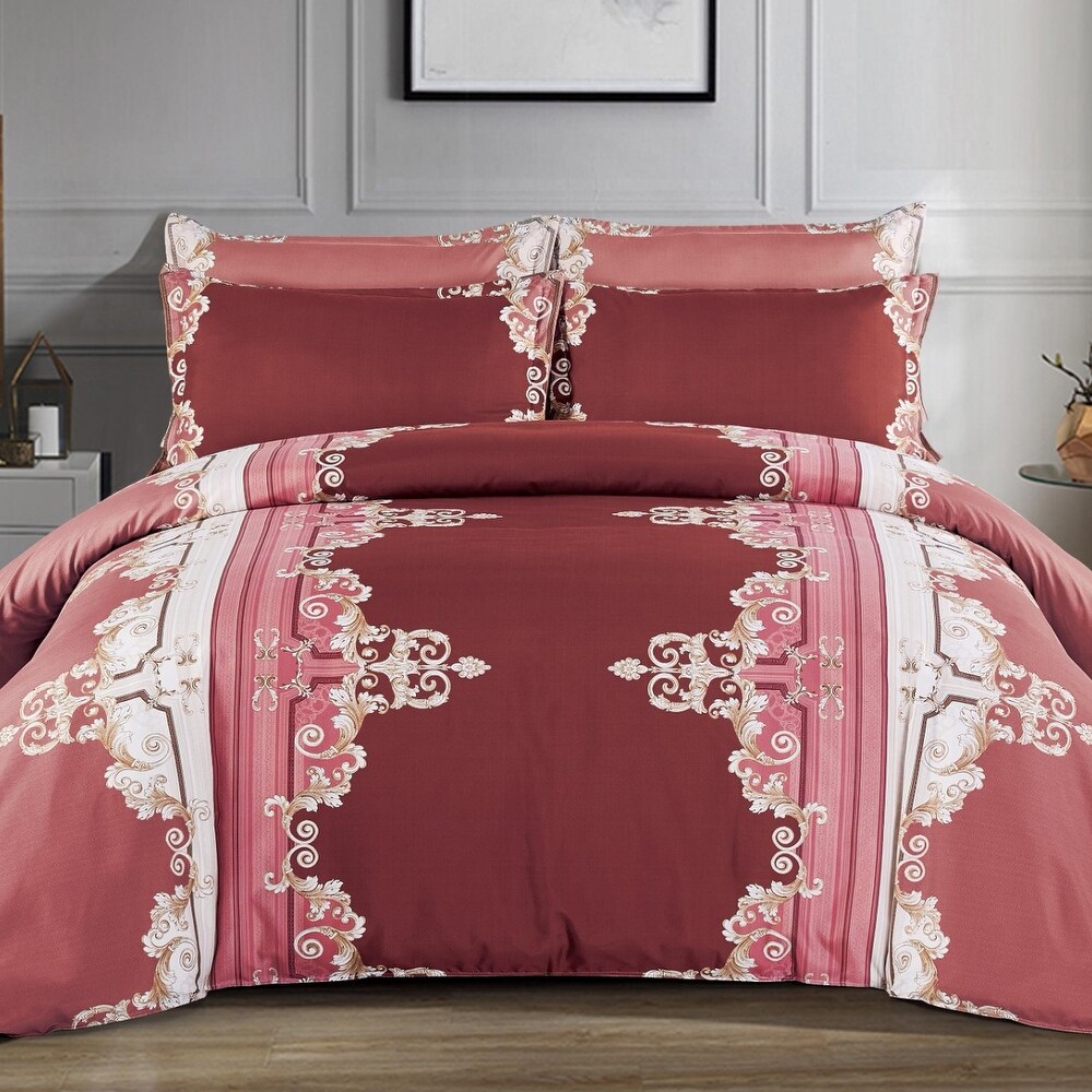 Shatex Textured City Pattern Bedding Comforter Set