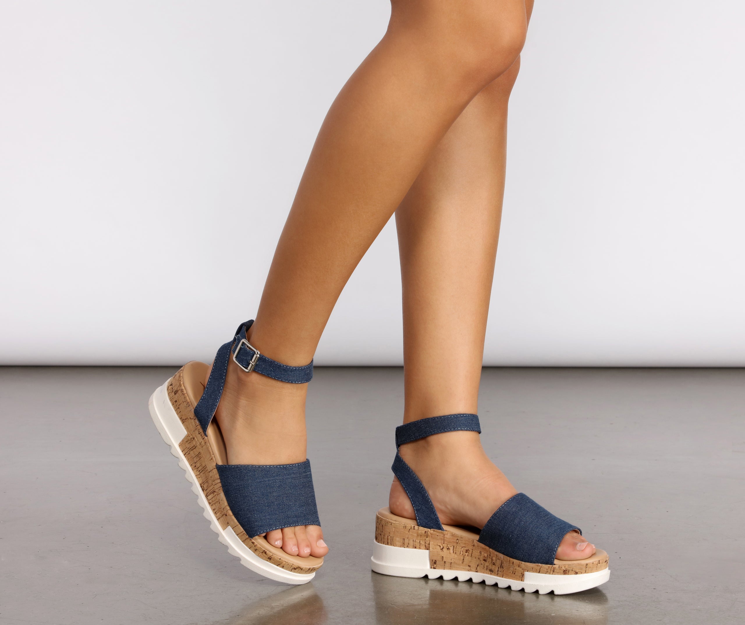 Stride On By Cork Platform Sandals