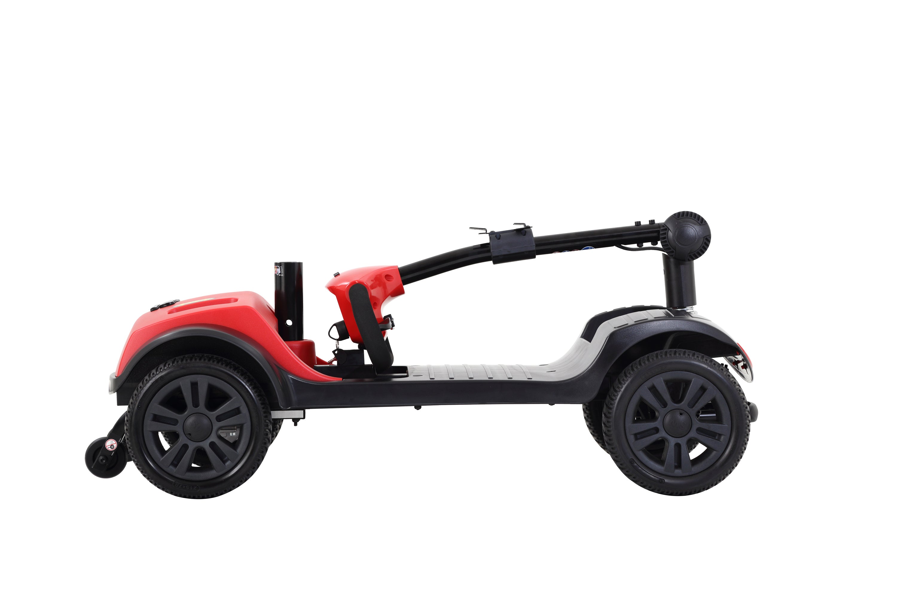 4 Wheels M1 Lite Mobility Scooter Deliver with Long-Lasting Batteries Electromagnetic Brake Easy Operation Disassembly Mobility Scooter for Family Daily Use, Short Travels and Cruises (M1 Lite, Red)