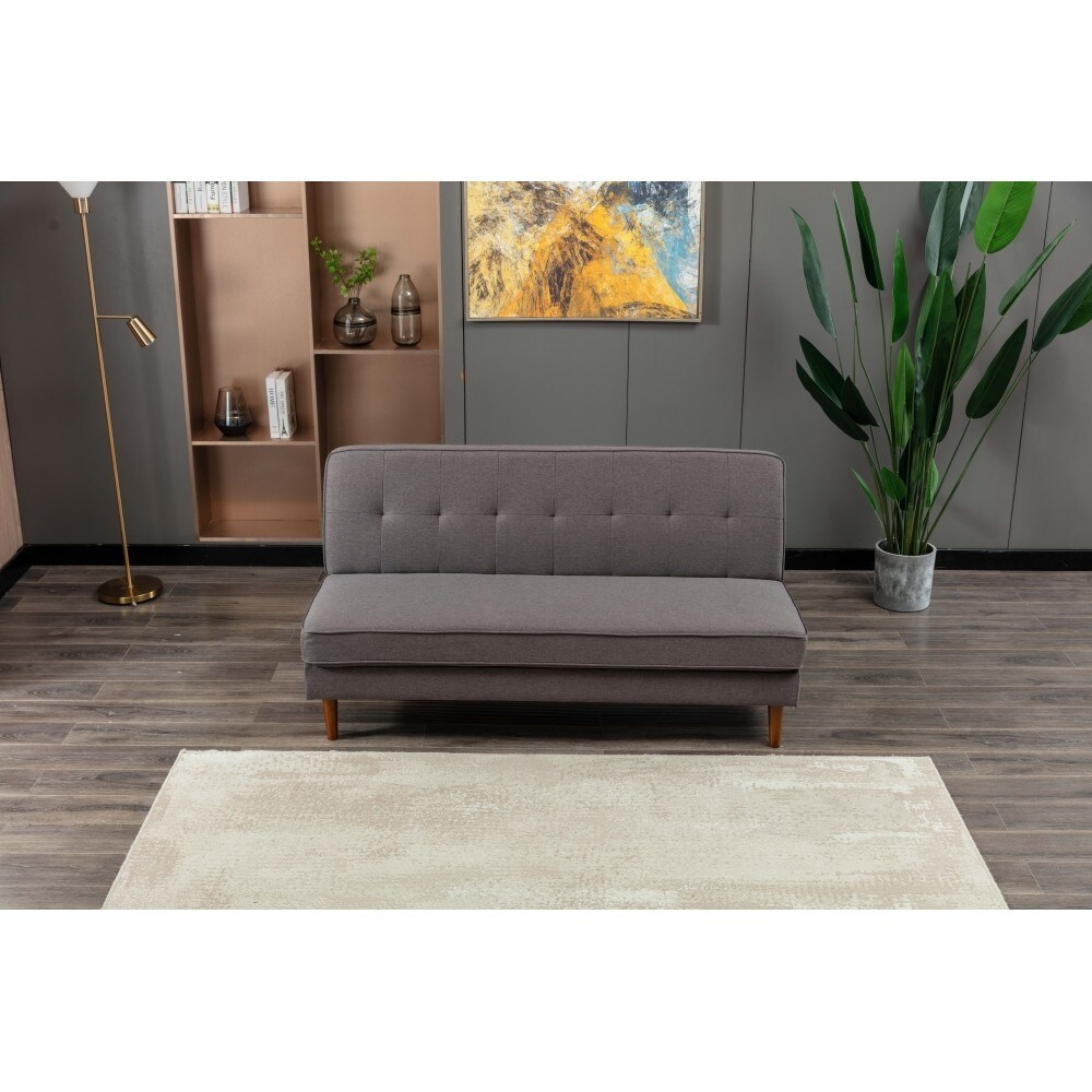 Modern Upholstery Sofa Bed with Wood Legs