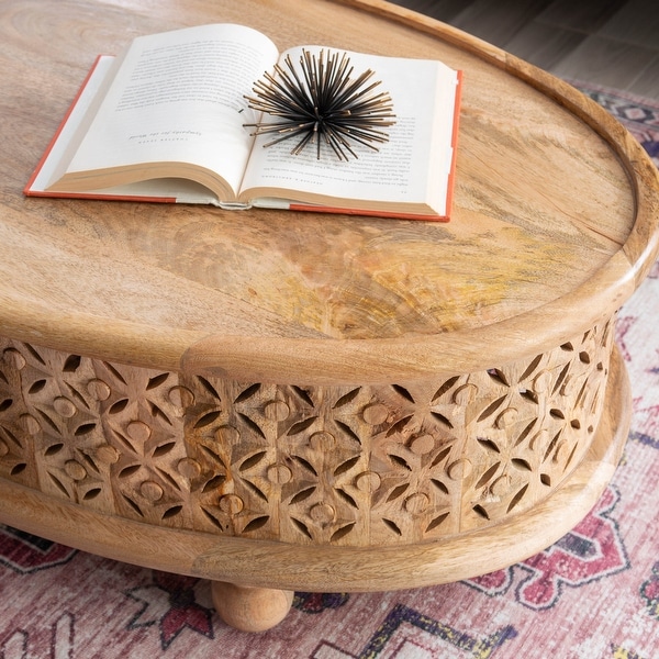 Jennifer Boho Oval Coffee Table