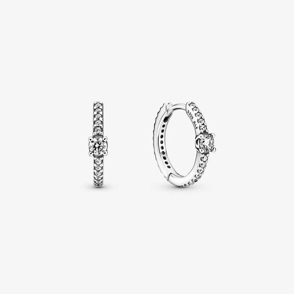 PANDORA  Sparkling Hoop Earrings