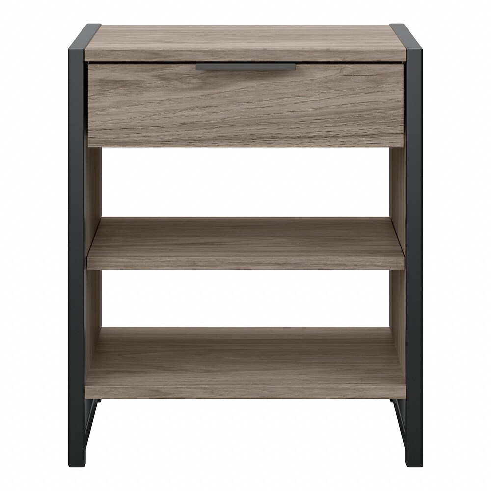 Atria Small End Table with Drawer and Shelves by Bush Furniture