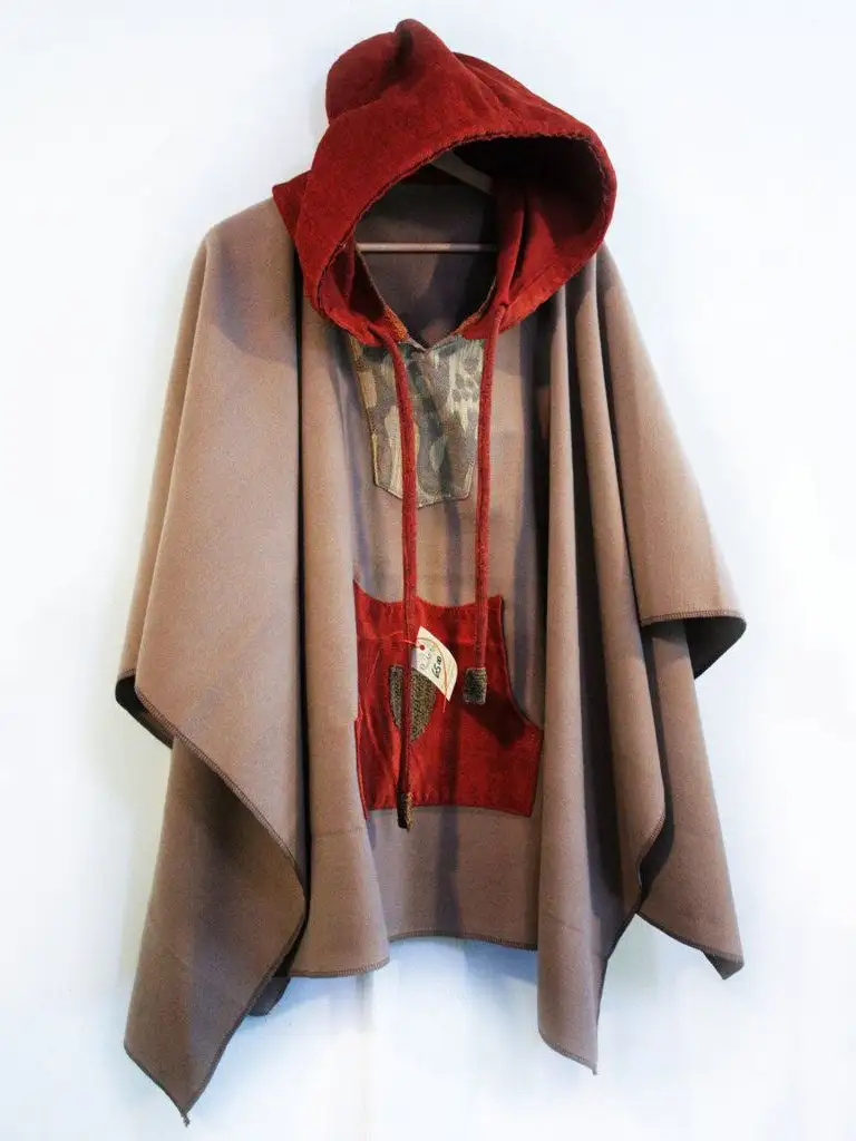 Ethnic Style Casual Hooded Cloak