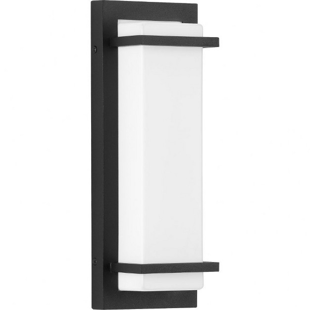 Progress Lighting Z 1080 Led Outdoor Sconce 1 Light Wall Light Black Finish Acrylic Shade