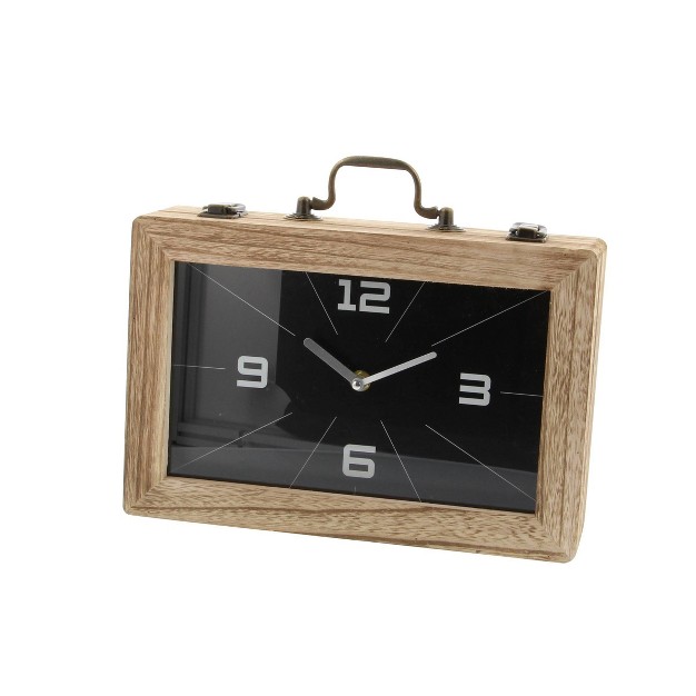 Wooden Encased Clock Black Olivia amp May