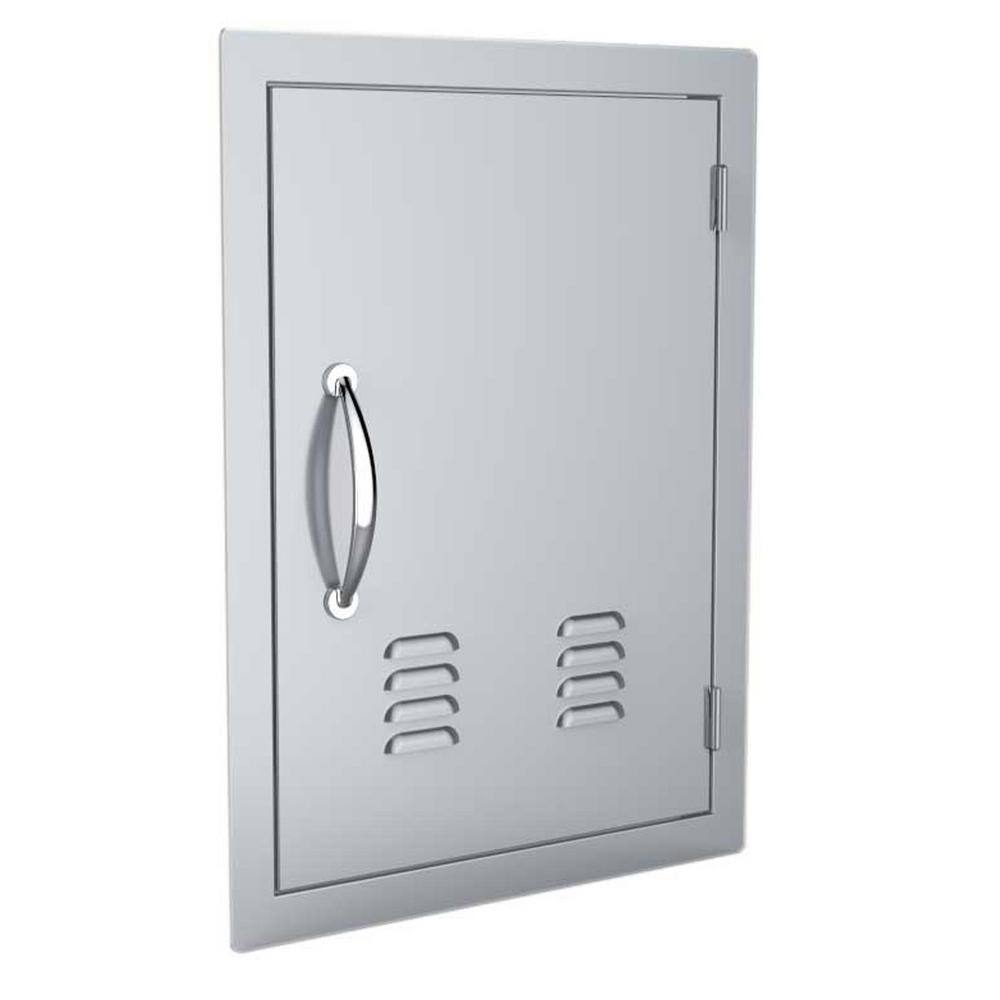 Sunstone Classic Series 17 in. x 24 in. 304 Stainless Steel Vertical Access Door with Vents A-DV1724