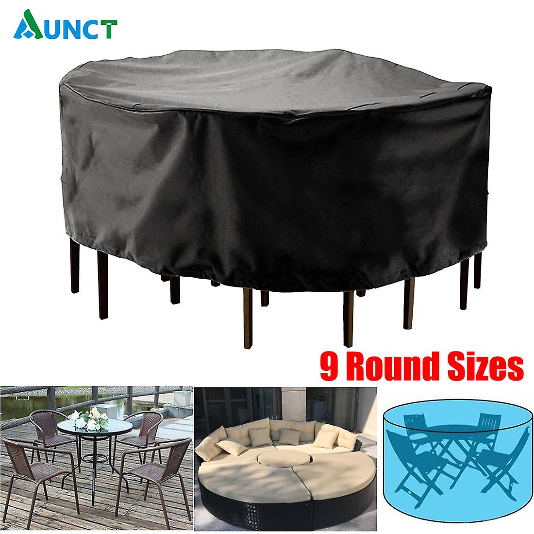 Born Pretty Outdoor Garden Furniture Cover Round Table Chair Set Waterproof Oxford Wicker Sofa Protection Patio Rain Snow Dustproof Covers