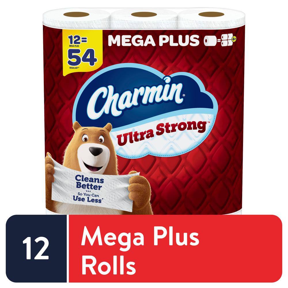 Charmin Ultra Strong Toilet Paper Rolls (12 Mega Plus Rolls) 003077204238