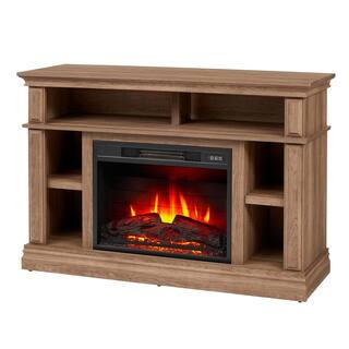 StyleWell Wolcott 48 in. Media Console Electric Fireplace in Prairie Ash HDFP48-45AE