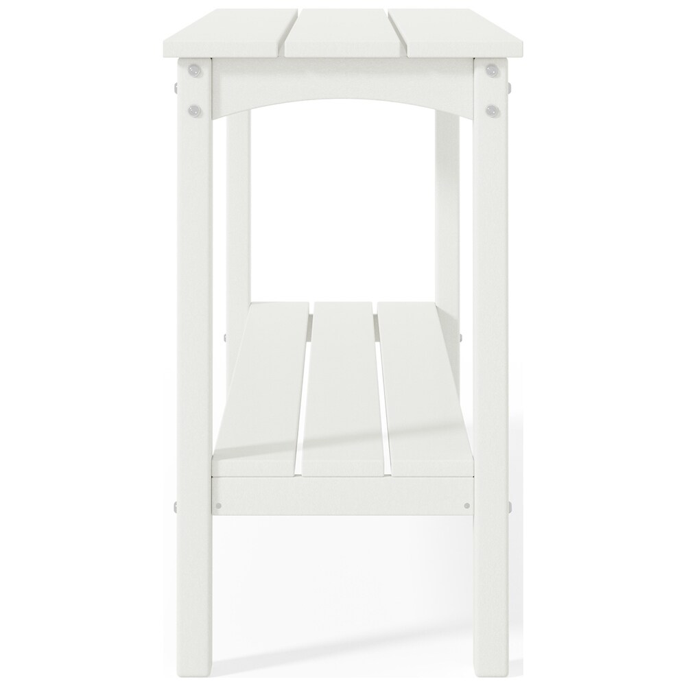 POLYTRENDS Laguna  Weather Poly Outdoor Console Table �C Two Shelf