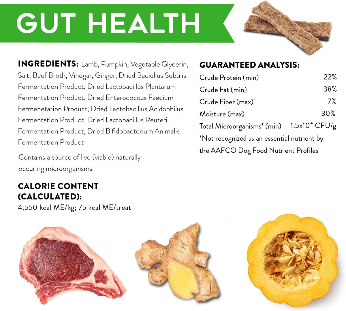 Dogswell Gut Health Lamb Recipe Jerky Dog Treats