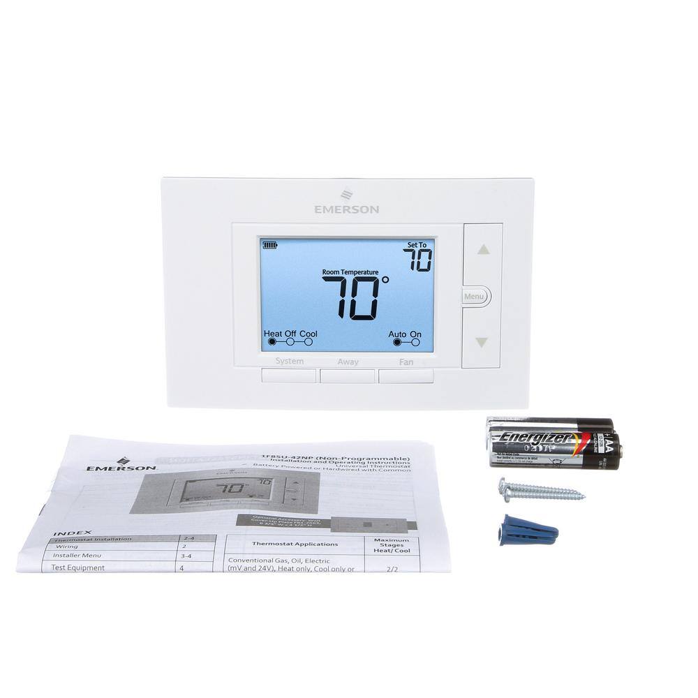 Emerson 80 Series Non-Programmable Universal (4H2C) Thermostat 1F85U-42NP