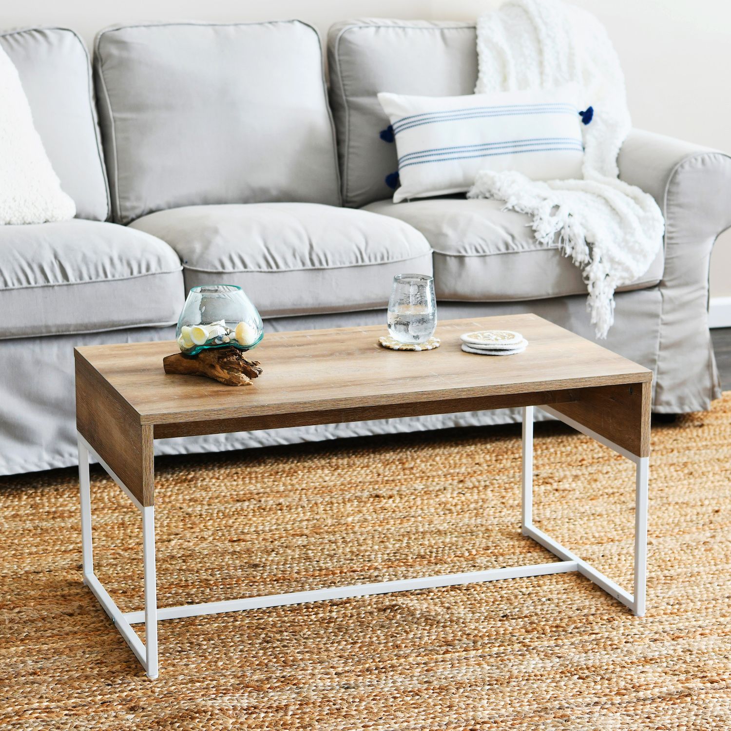 Household Essentials Modern Rectangular Coffee Table