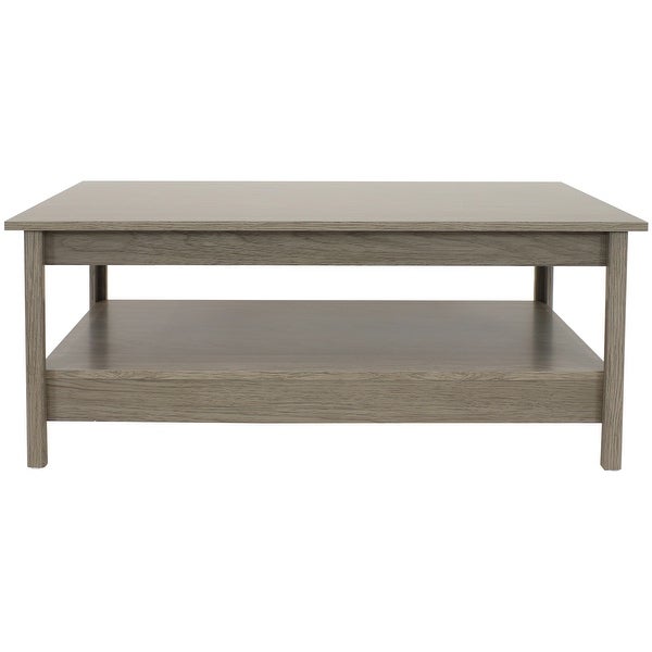 Classic Coffee Table with Lower Shelf - Thunder Gray