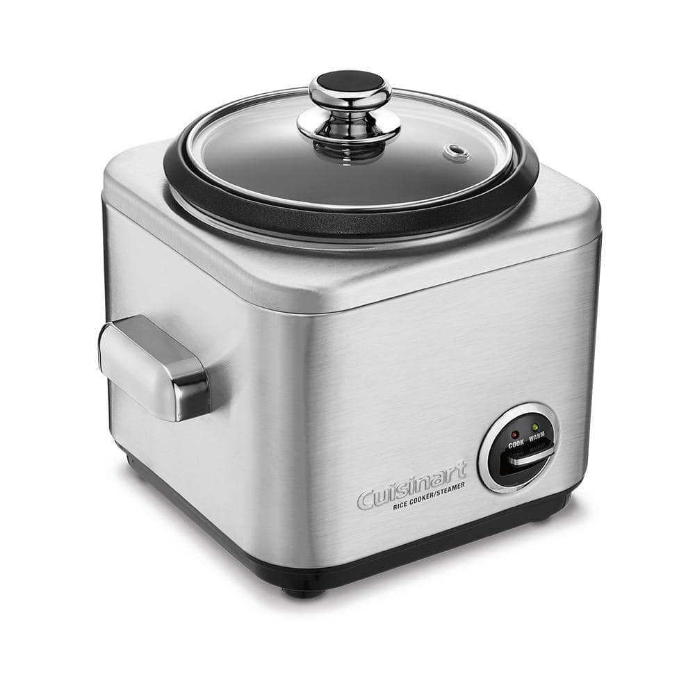 Cuisinart 650W 8-Cup Brushed Stainless Steel Rice Cooker CRC-800P1