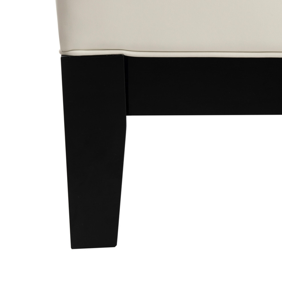 Dana Cocktail Ottoman Black/Off White   Transitional   Footstools And Ottomans   by V.S.D Furniture  Houzz