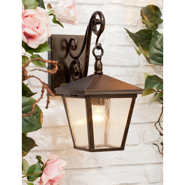 High Bronze Outdoor Wall Lantern