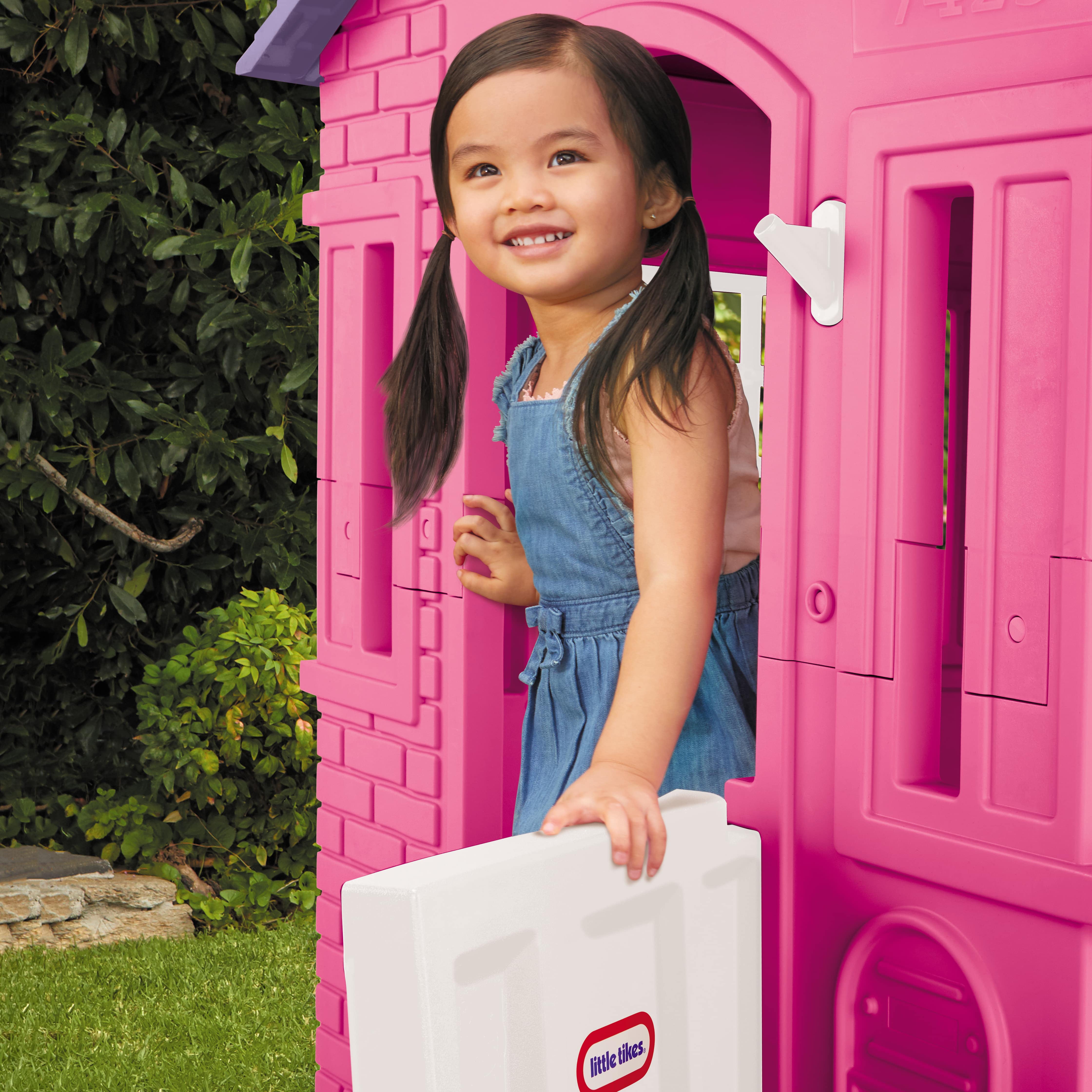 Little Tikes Cape Cottage House, Pink - Pretend Playhouse for Girls Boys Kids 2-8 Years Old