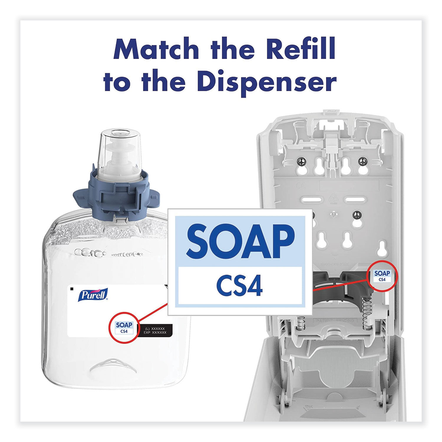 CS4 Soap Push-Style Dispenser by PURELLandreg; GOJ513001