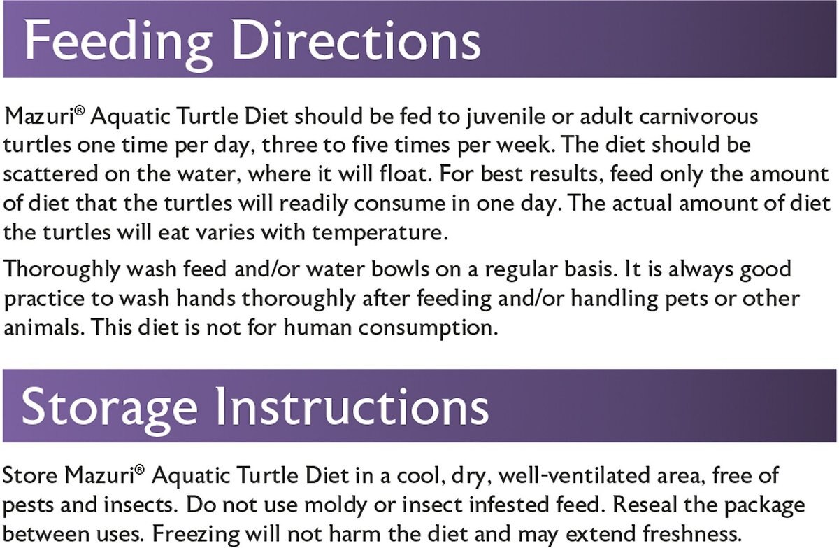 Mazuri Aquatic Turtle Food