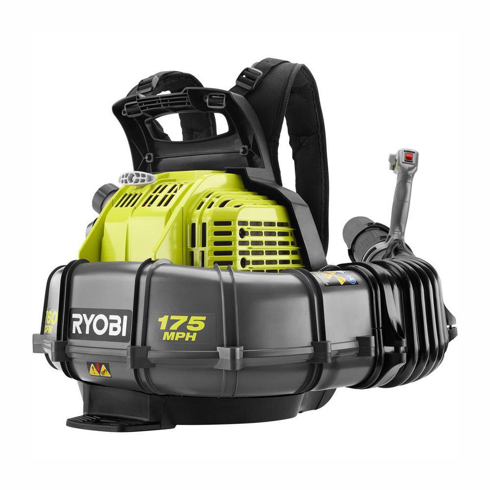 RYOBI 175 MPH 760 CFM 38cc Gas Backpack Leaf Blower RY38BP