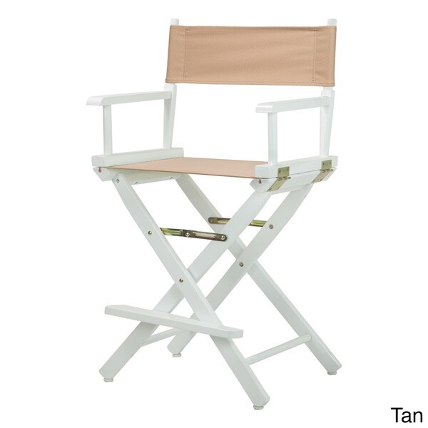 White Frame 24-inch Director's Chair