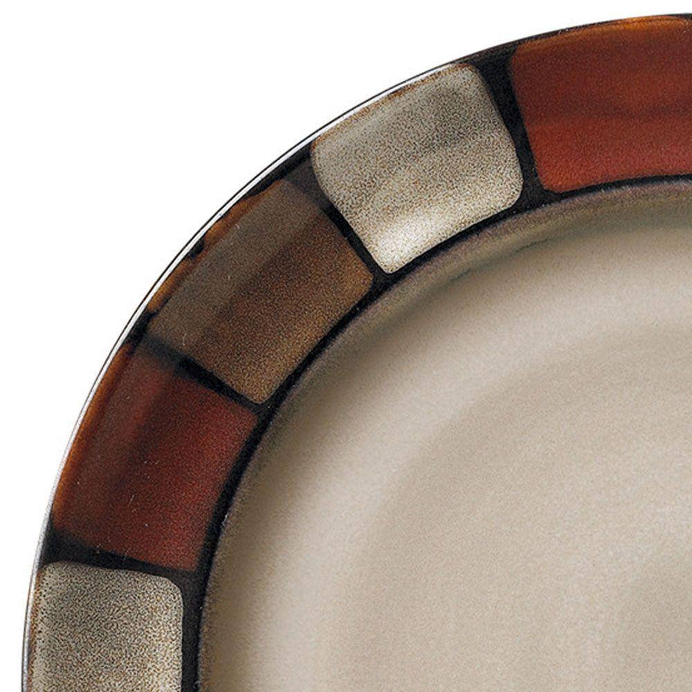 Pfaltzgraff Taos 16-Piece Casual Brown Stoneware Dinnerware Set (Set for 4) 5217161