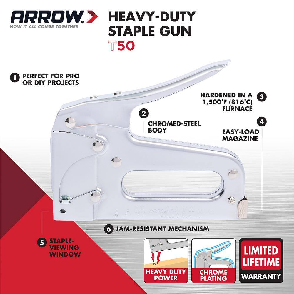 Arrow T50 Heavy Duty Staple Gun T50