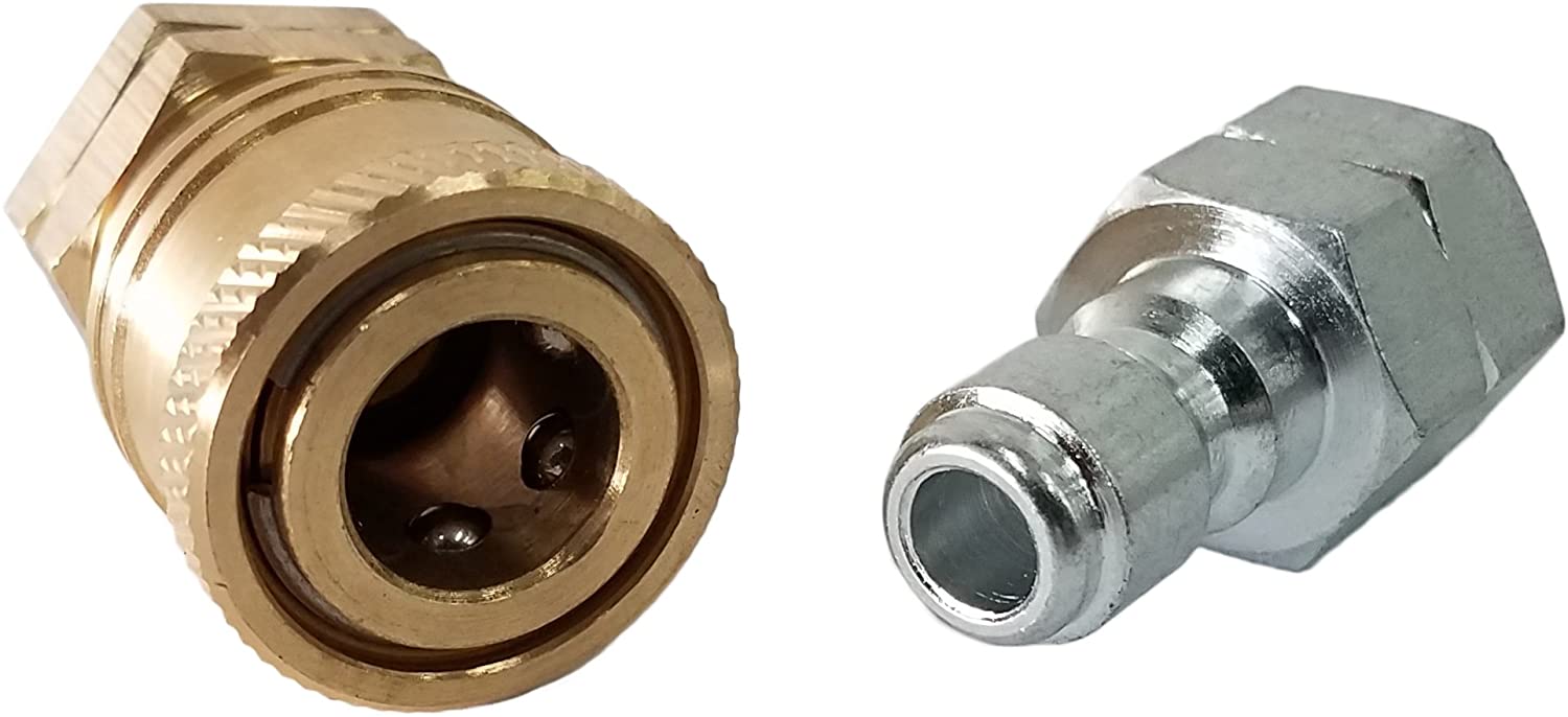 Ultimate Washer 1/4-Inch Quick Connect Pressure Washer Adapter Set, Max Pressure 5000 PSI Rating