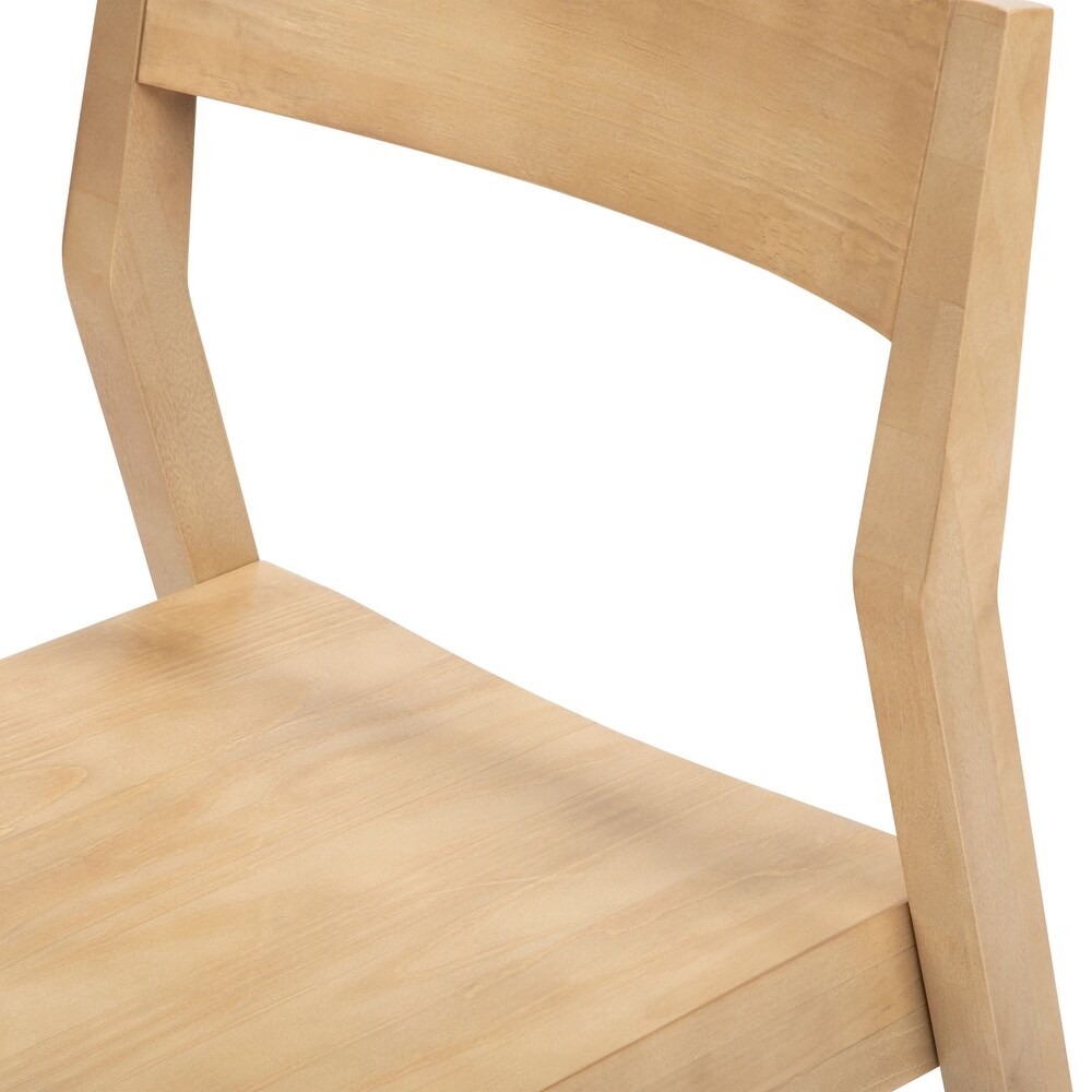 Plank and Beam Modern Solid Wood Dining Chair   N/A