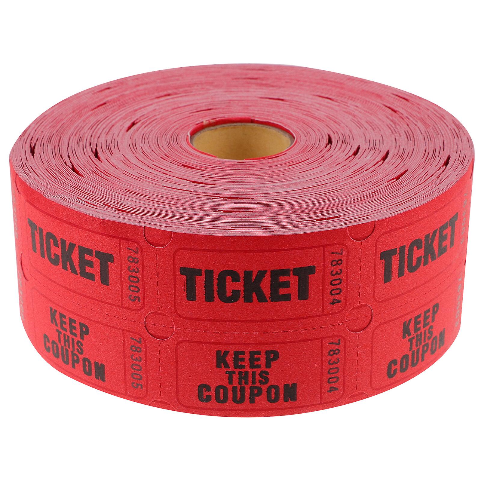 1 Roll Of Raffle Tickets Roll Amusement Park Tickets Universal Tickets Roll Tickets Label Roll