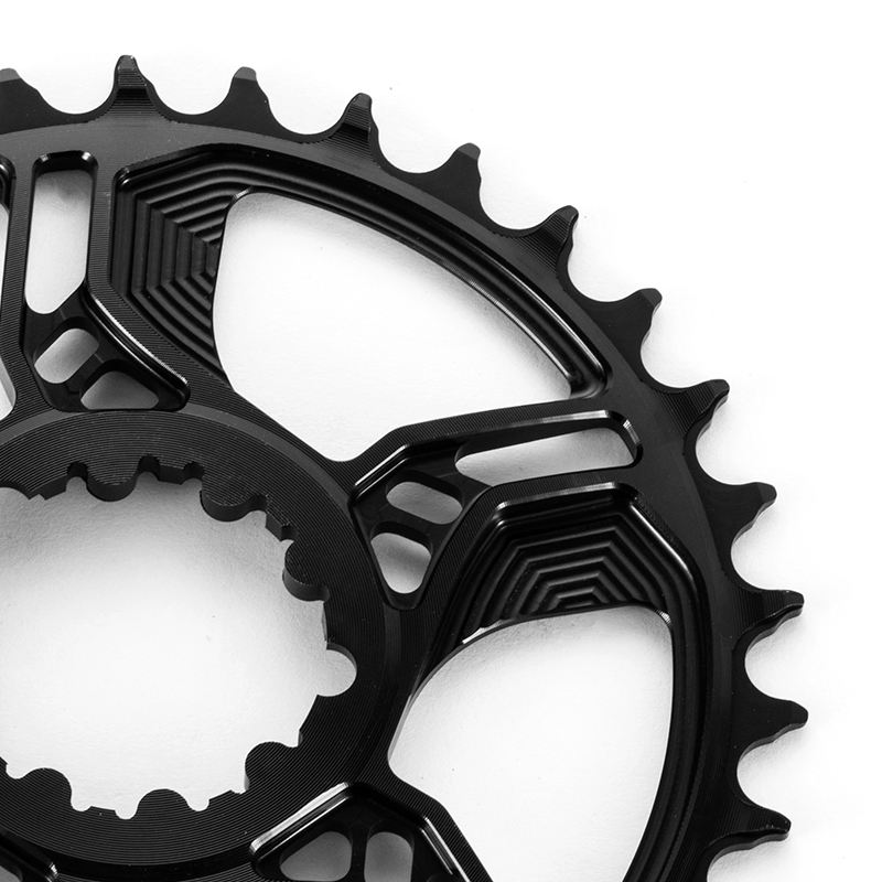 GXP Aluminum alloy cnc machining road bike sprocket CNC folding bicycle sprocket chain ring 53 39T black cnc machining