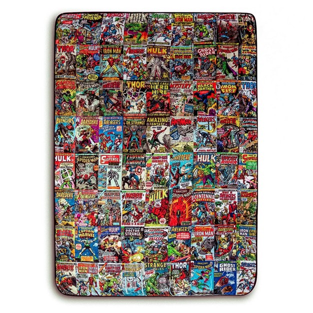 Surreal Entertainment Marvel Comics Oversized Fleece Throw Blanket 54 X 72 Inches