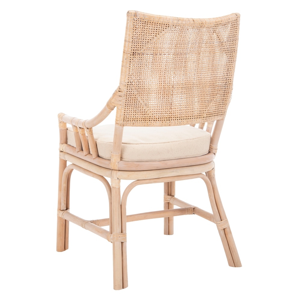 SAFAVIEH Donatella Coastal Rattan Cushion Chair   22\