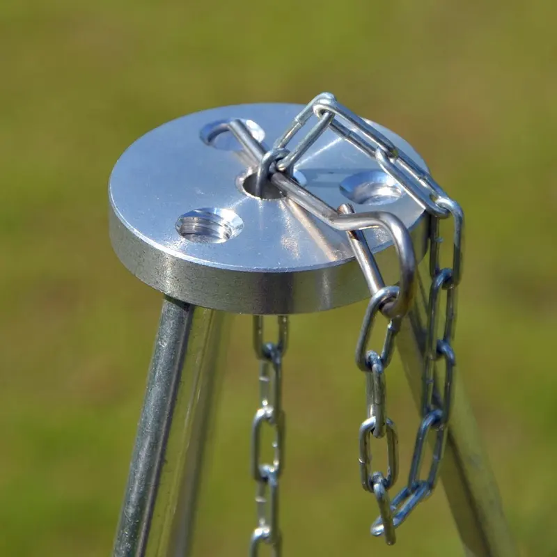 Outdoor Campfire Tripod Hanging Pot Picnic Fire Support Aluminum oy Tripod  Outdoor Campfire Tripod